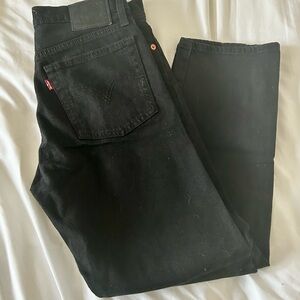 Levi's Black Wedgie Straight Jeans